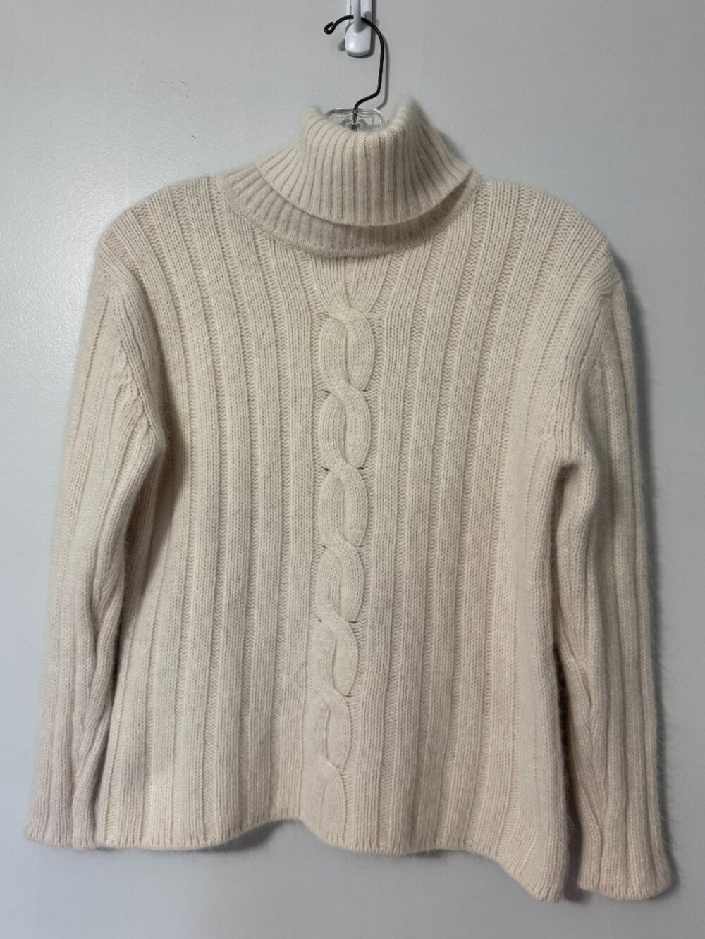 ERIKA & CO. Y2K Angora Lambswool Blend Turtleneck Sweater